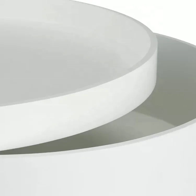 Varnish Painting Modern MDF Tea Round Coffee Table With a Lid Stroge Space