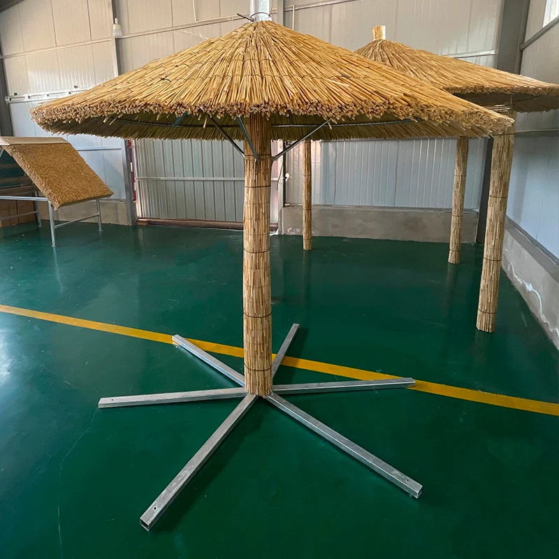ex-factory price reed farm umbrella Naked Weight 40kg reed pool umbrella Enhance Your Outdoor Space reed umbrellas for garden