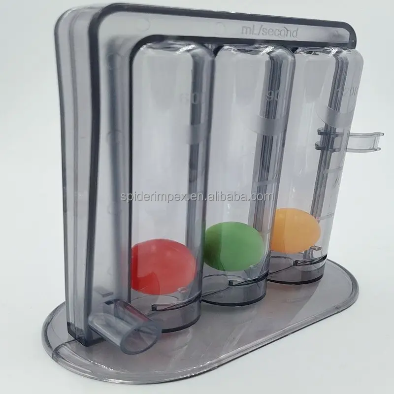 Трёхшаровой тренажер для глубокого дыхания легких Спирометр реабилитации и тренировок