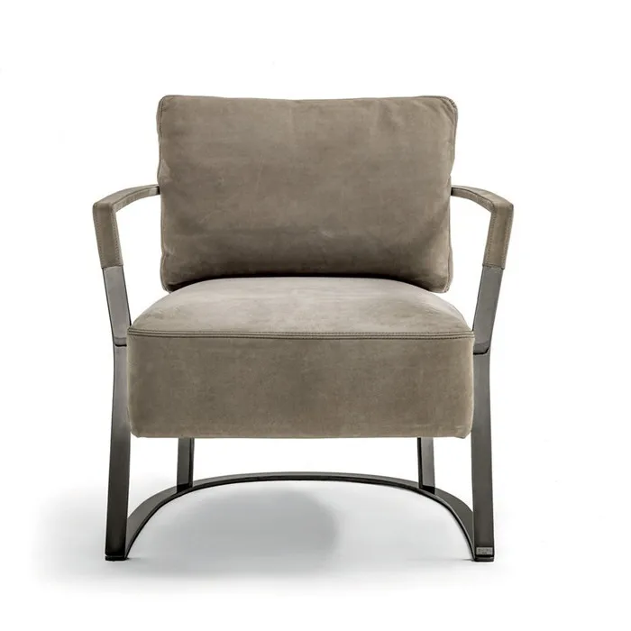 Comfortable Luxury Bedroom Furniture Lobby Fabric Velvet Dining Hotel Arm Chairs