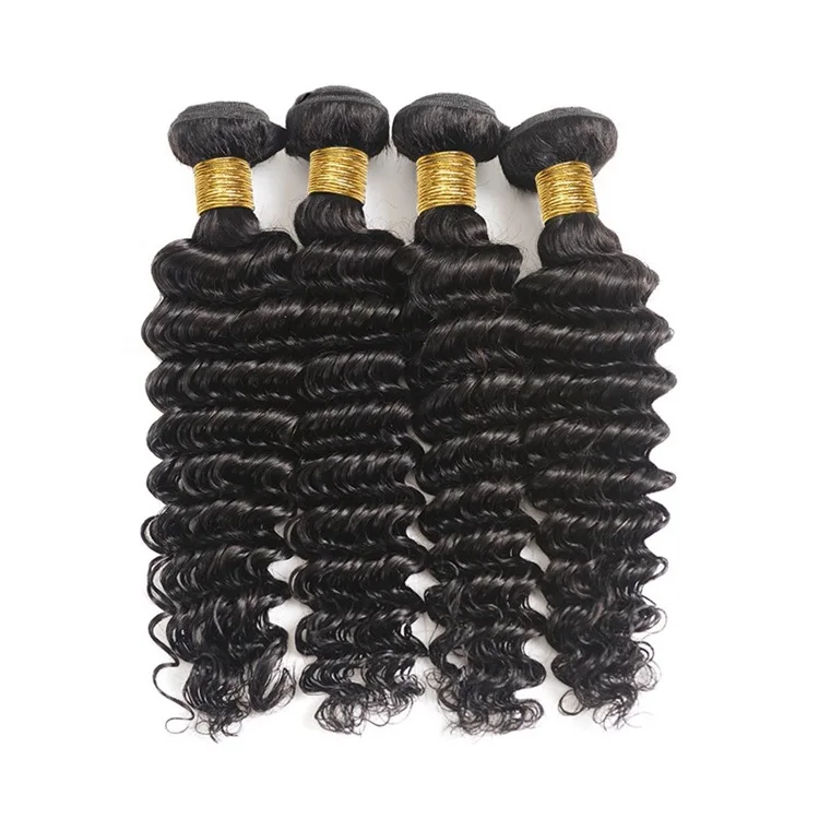 
Hot sell 8A Deep Wave Curly 1B Color Human Virgin Hair 