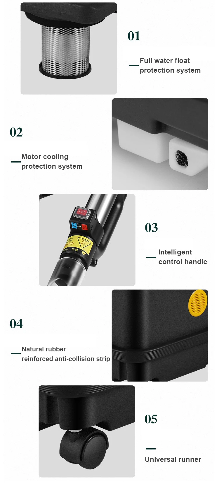 CP-9S PLUS Commercial Steam Carpet Cleaning Machine Vacuum Cleaner Portable Carpet Extractor