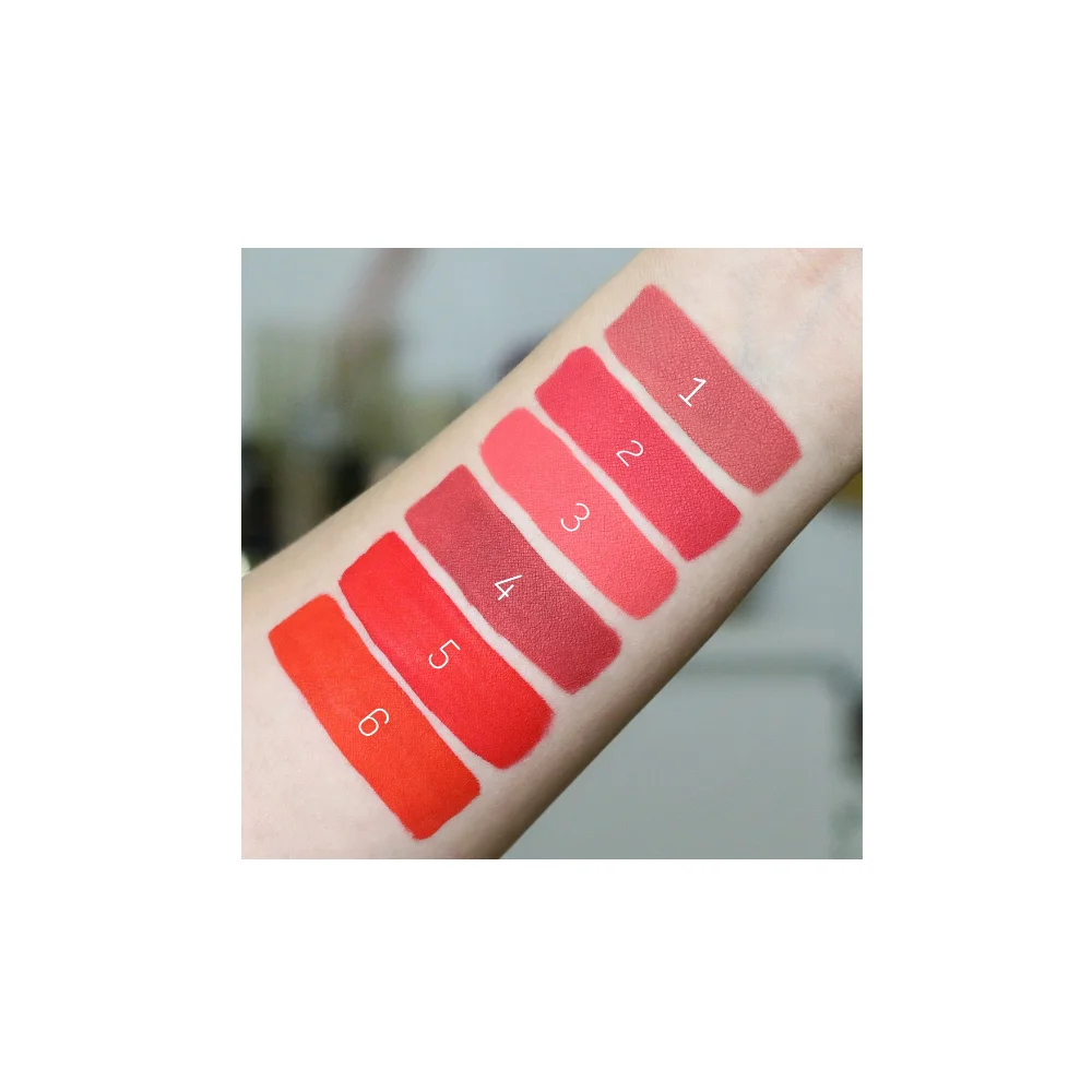 Premium Grade Of Matte Lipstick in Ruby Waterproof  No.4 Rinrhada Cosmetics Brand Product From Thailand
