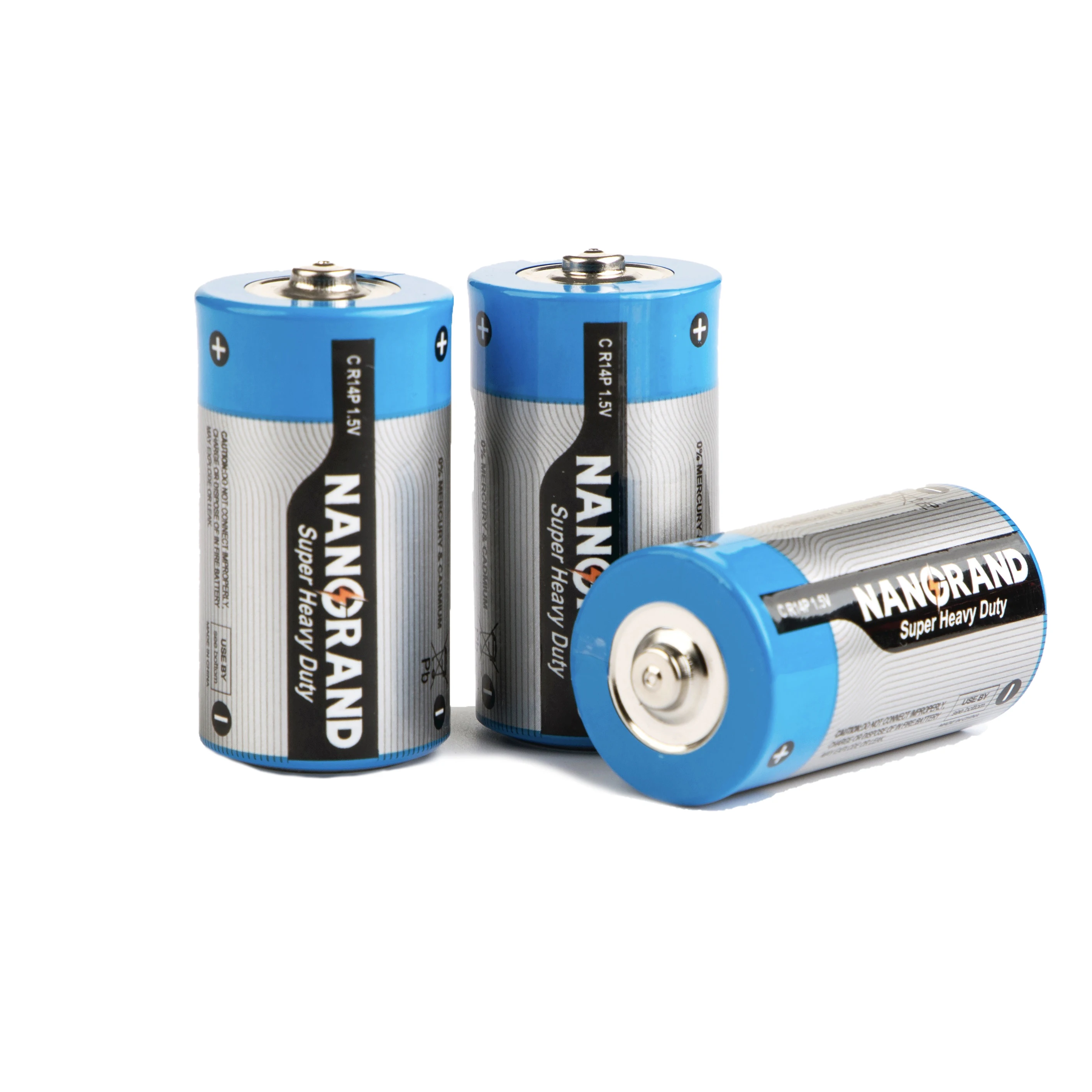 Super Heavy Dry Cell Battery R14P C Size UM2 Zinc Carbon Battery