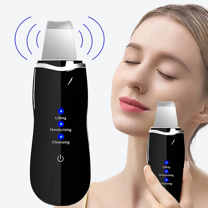 Premium Beauty Ultrasonic Facial Skin Scrubber Deep Facial Cleaning