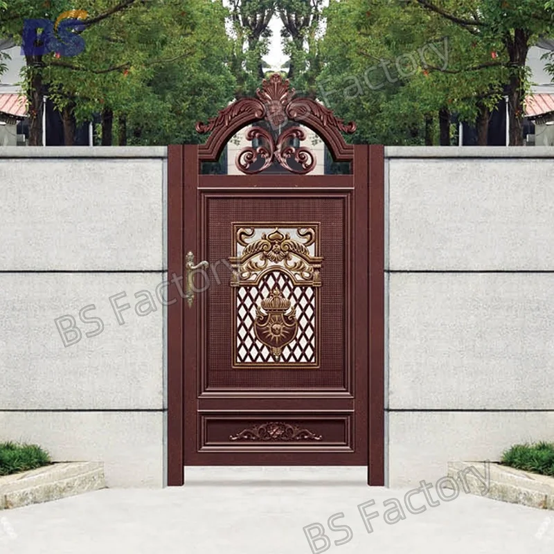 Supply retro iron gate ranch courtyard outside the antique European-style small door Chinese single open