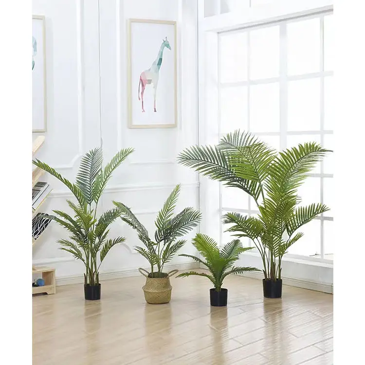 Hot Chinese factory high quality simulation 1.8 meters indoor artificial Hawaii palm plant bonsai artificial plant fake tree