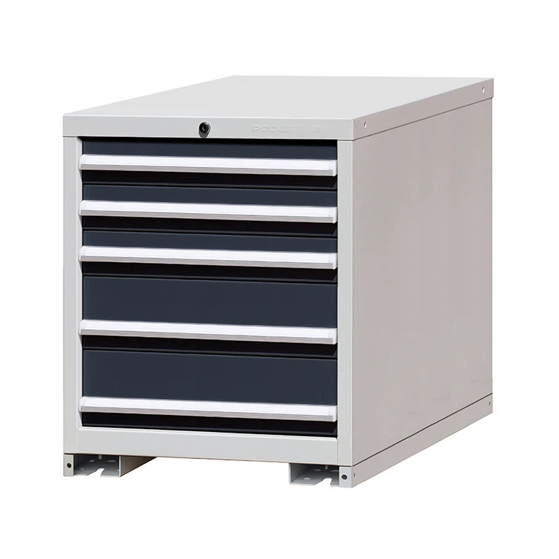 E100316-5A High quality cold rolled steel plate manufacturing 5 drawers all welded work tools cabinets for garage