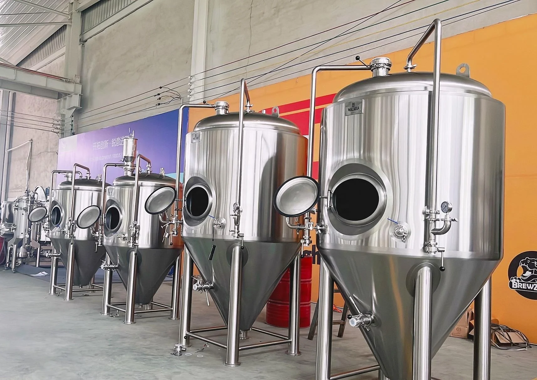 Beer Manufacturing Fermentation Tank 500l Strainless Steel Fermenting System Conical Fermenter for Stainless Steel Beer Brewing