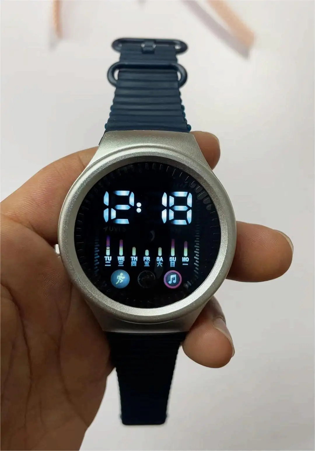 2024 New Arrival T9 Cheap Touch screen LED Bracelet Watch Fashion Cheap sport Digital Electronic novelty Watch