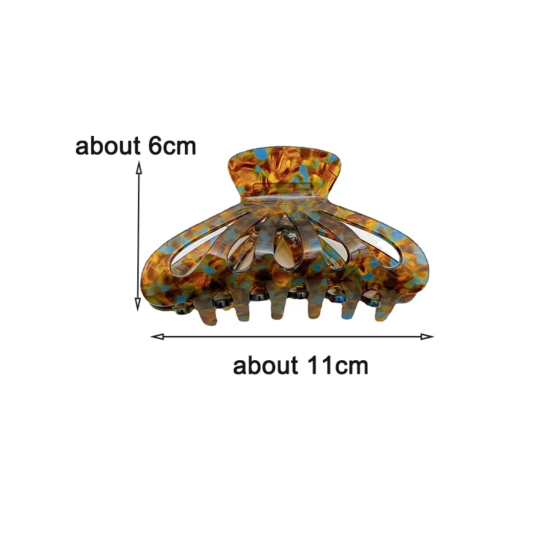 Korean New Retro French Style Brown Hairpin Lazy And Casual Hair Clip Back Of The Head Temperament Hair Accessories For Women