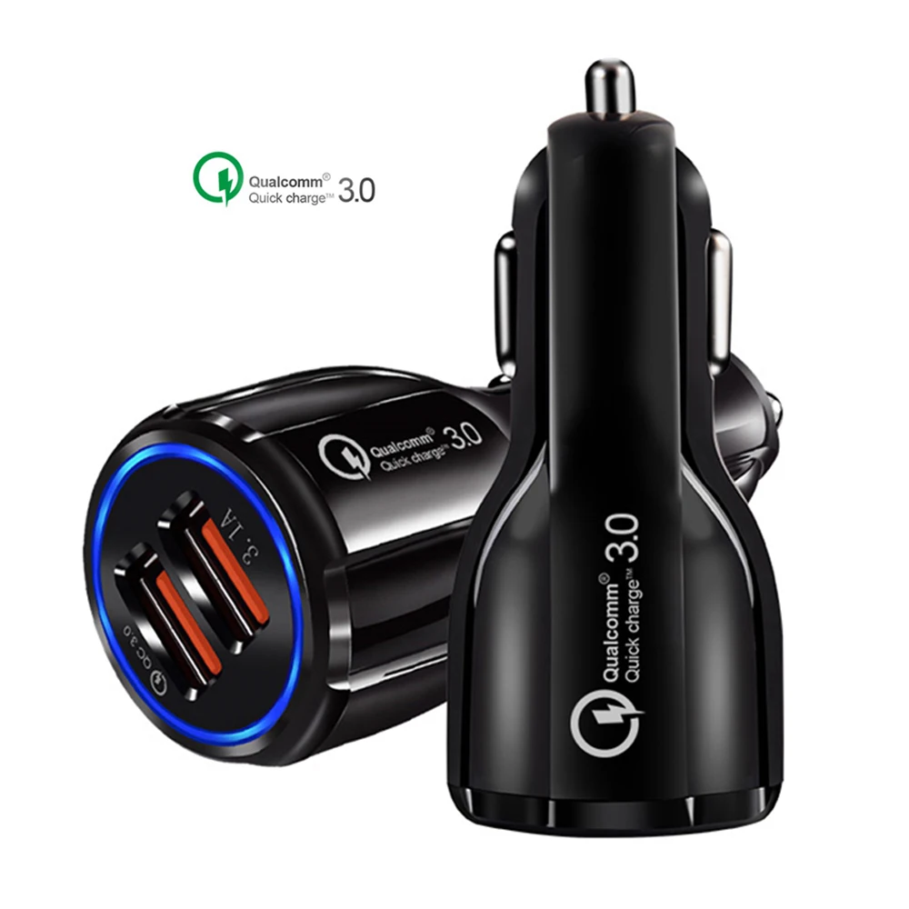 
SIPU 5V 3.1A Universal Qc3.0 Fast Charging Dual USB Car Mobile Charger For Phone 