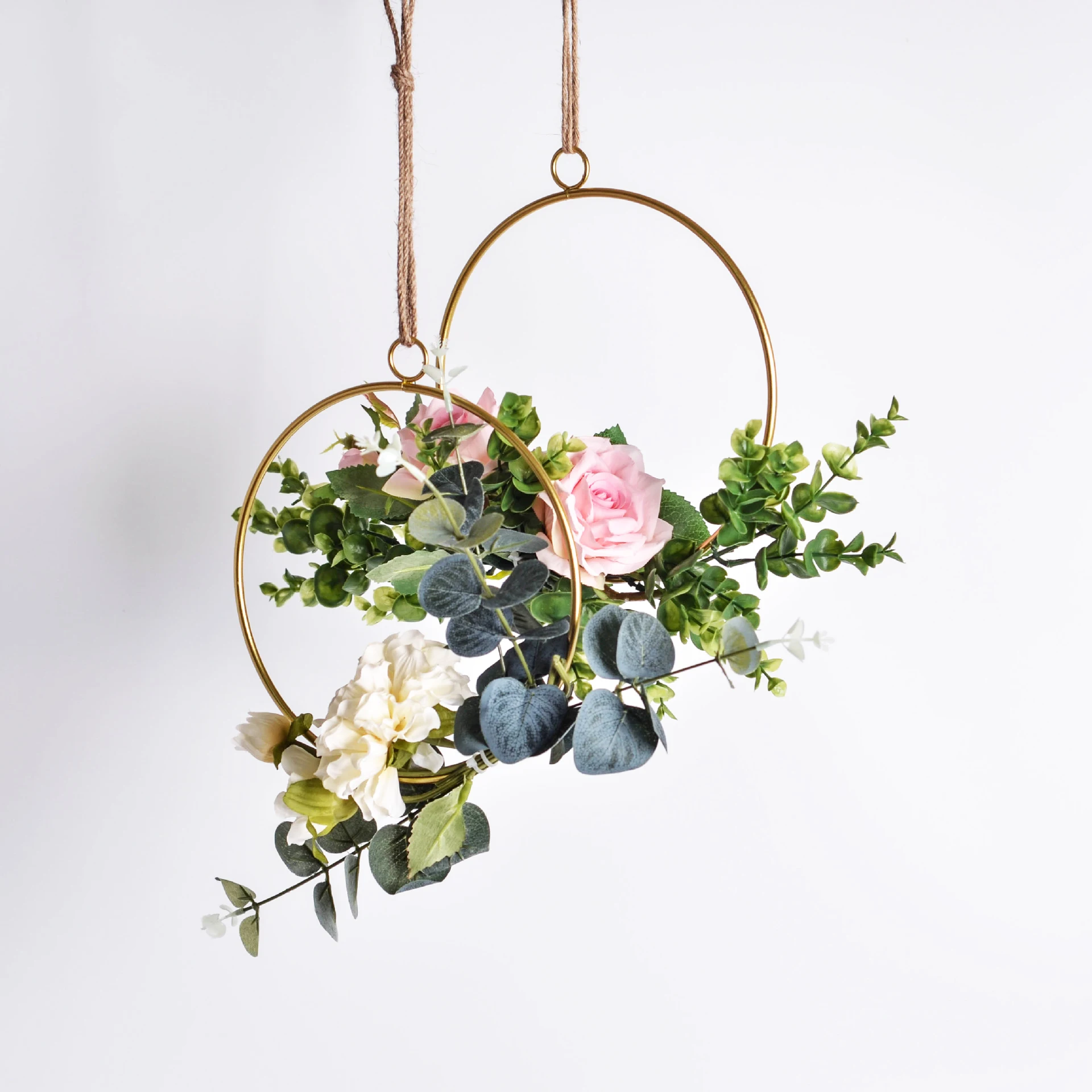 
Nordic Style Creative Wall Hangings Ins Wrought Iron Garland Hanging Home Decoration Flower 