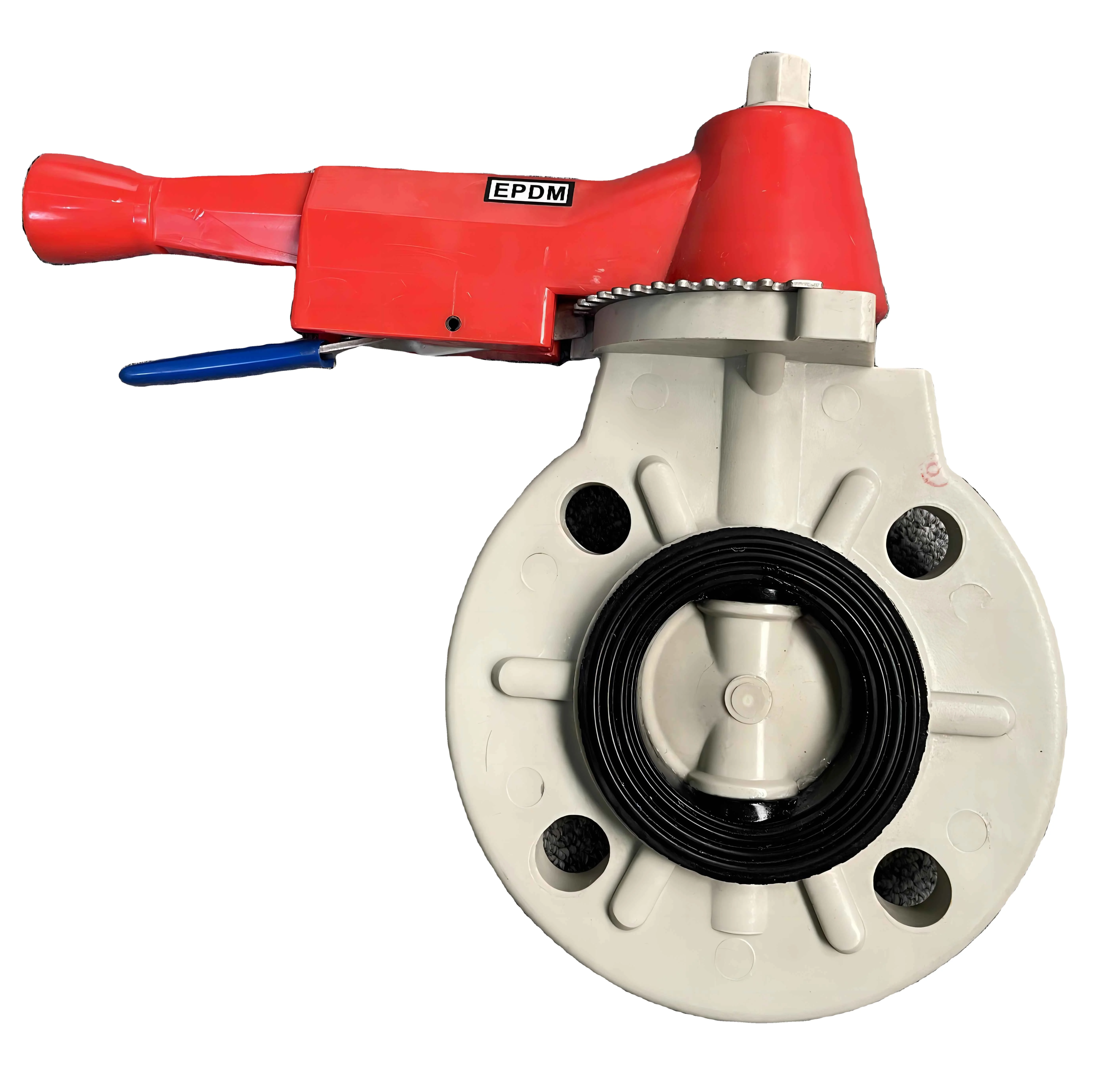 Hot sale PP-H/PVDF/CPVC PN16/PN10 Full Plastic Handle Clamp Center Line Butterfly Valve for Chemical Industry water treatment