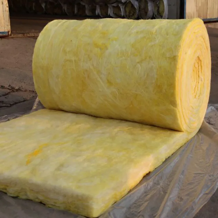 Custom glass wool roll with aluminum foil thermal isolation fiberglass wall insulation glass wool