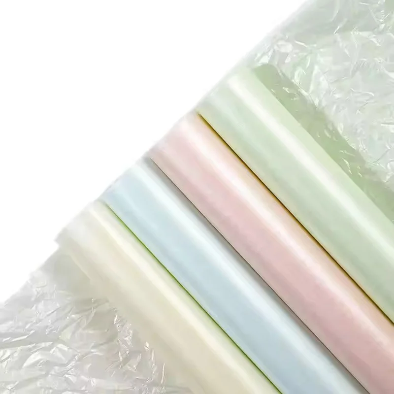 Waterproof Uncoated Pearl Tissue Paper for Print Round Flower Bouquet Inner Lining Packaging Floral Wrapping Paper