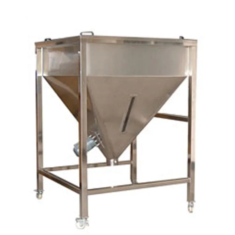 Factory wholesale  high-quality industrial conical stainless steel hopper with vibration feeder