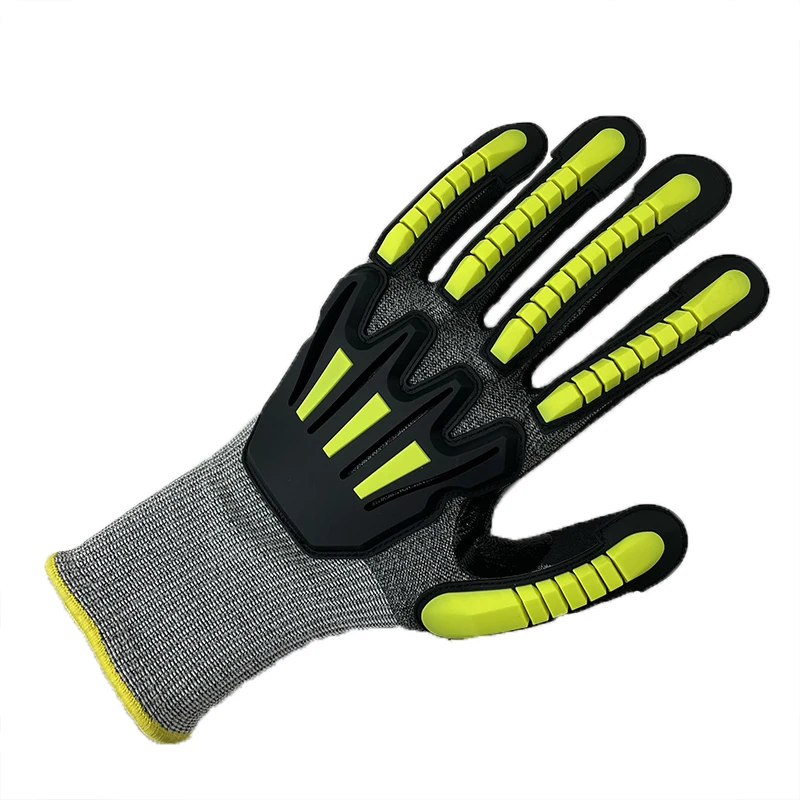 Механические перчатки NMsafety, срезанные и ударопрочные нитриловые перчатки для сенсорного экрана А5, CE EN388 4544EP
