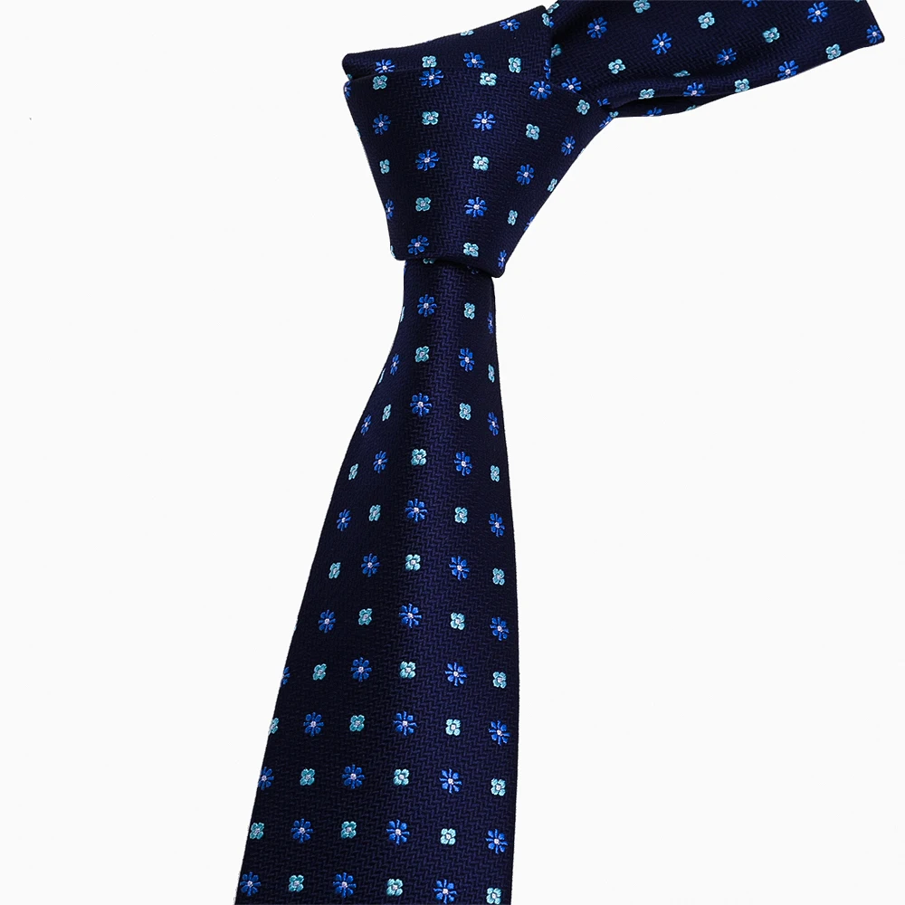 Yili Factory Custom Neckwear Business Party Wedding Everyday Wear Jacquard Woven Textured Polka Dot Ties from China