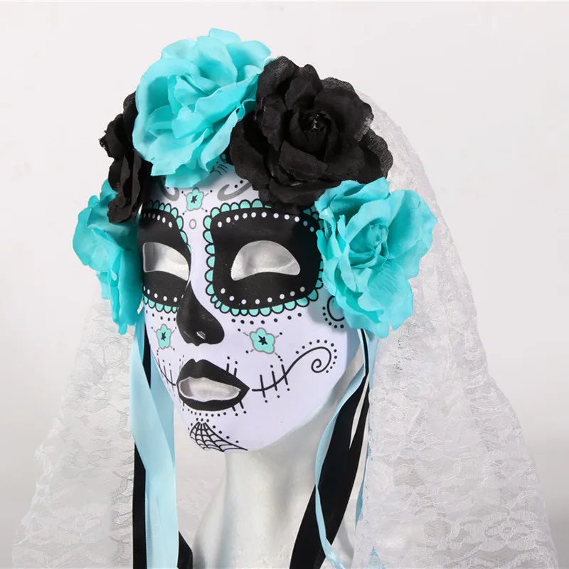 New Arrival Multi color Day of the Dead gothic mask Halloween mask