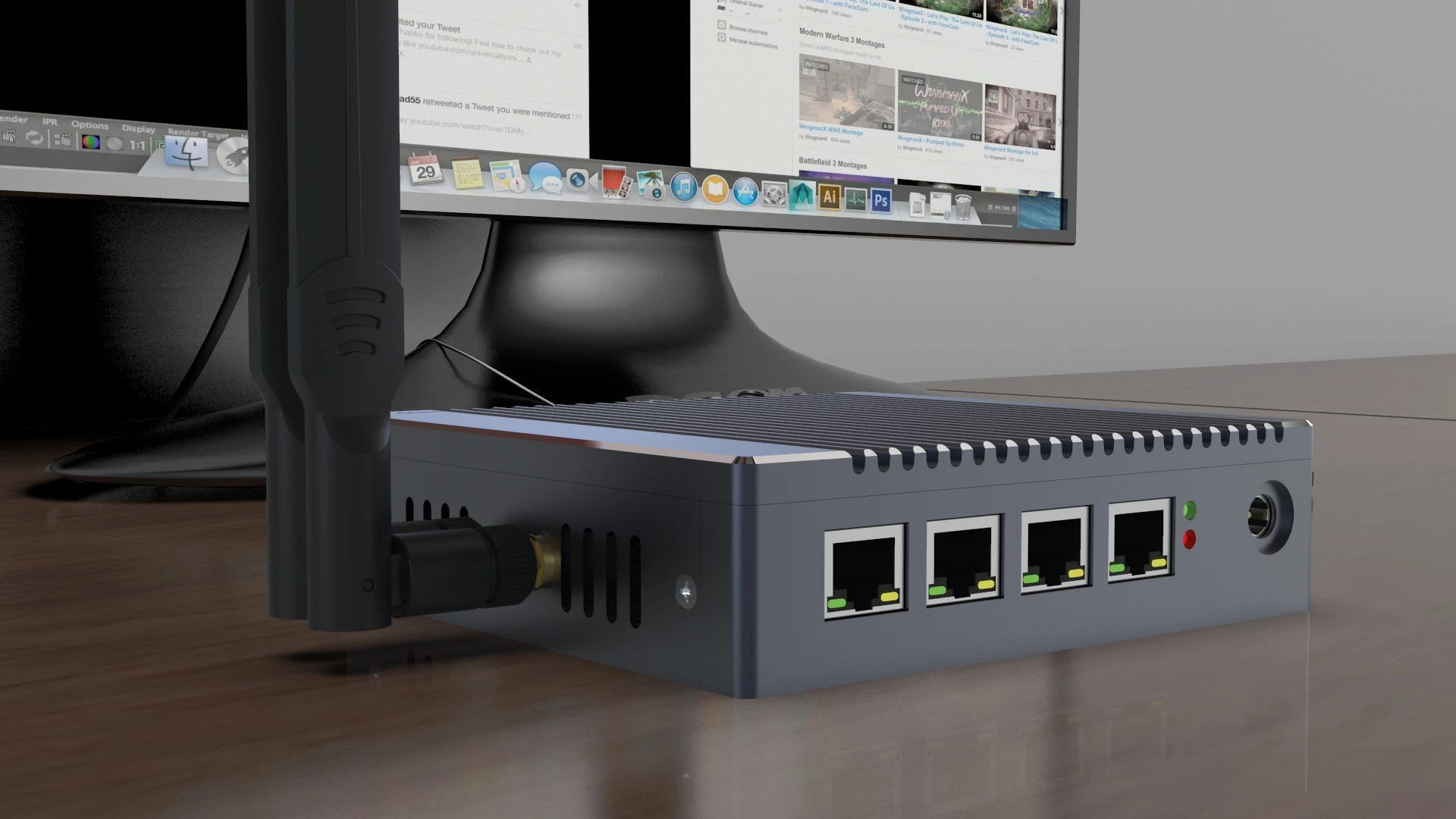 Factory Direct Sale hardware firewall  fanless 4 Lan N3700 Mini PC Industrial pfsense computer for network appliance