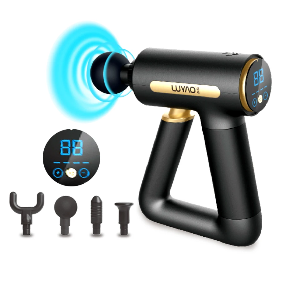 Luyao triangle body massager machine vibrating screen dc brushless motor controller massage gun