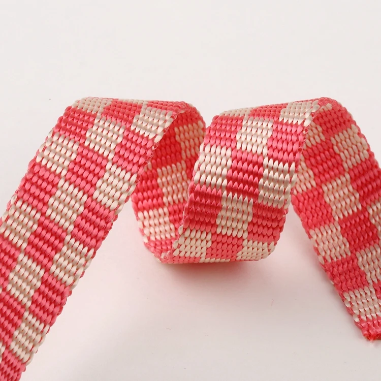 High end Smooth Jacquard PP Webbing straps band tape offered by 20 years producing experience Factory