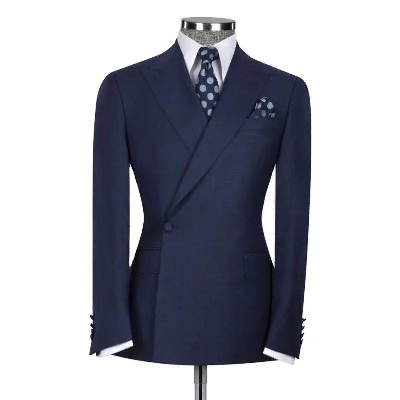 Luxury Italian Designer Business Man Suit 2Pcs Turkish Formal Slim Fit Men Groom Two Piece Wedding Suits For Male