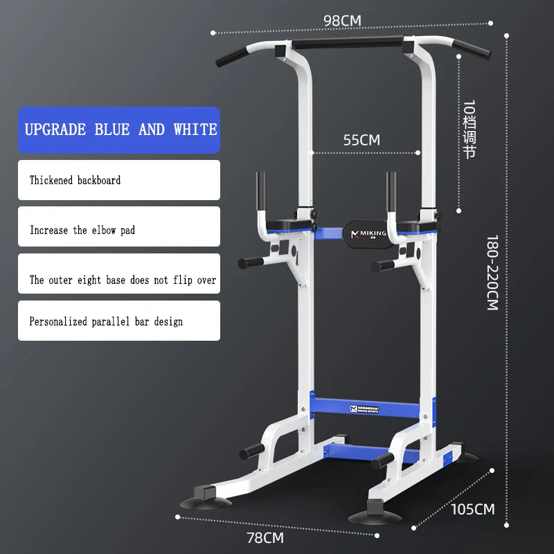Promotion multifunction home gym standing pull up bar power tower with dip stand