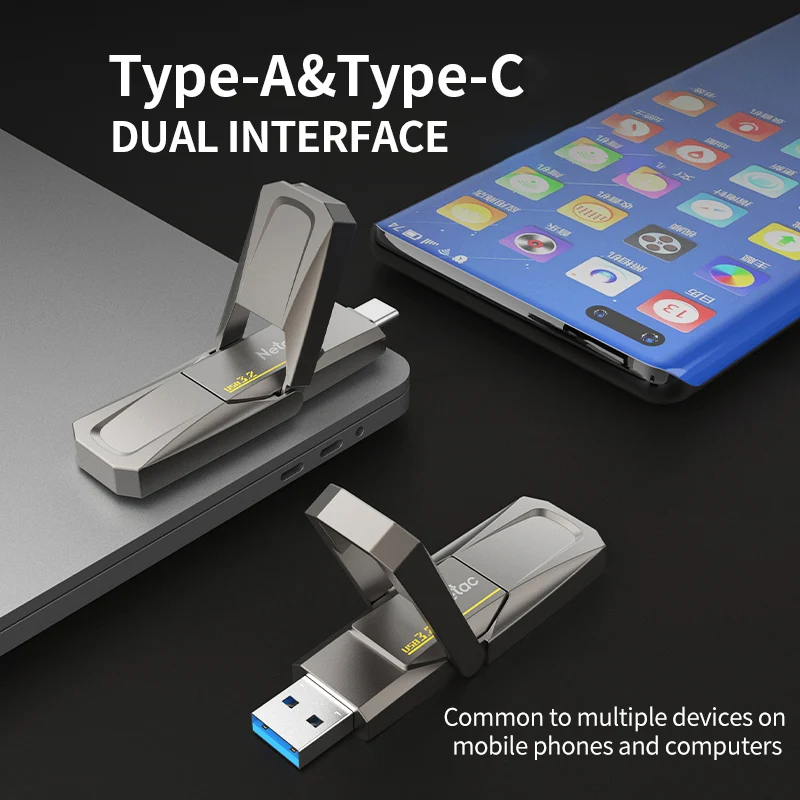 Netac USB Flash Drive 3.2 256GB PSSD  flash disk Waterproof Pen Drive USB Disk on Key Pen drive Original Factory OEM service