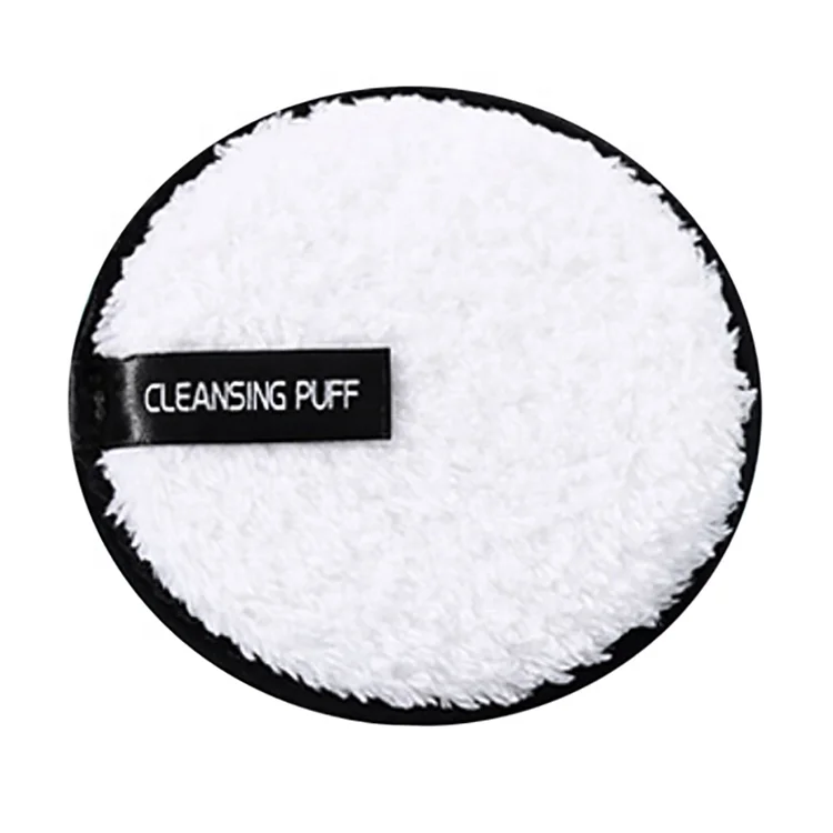 
Microfiber Cloth Washable Make-up Removal Pads Face Cleansing Makeup Lazy cleansing powder puff 