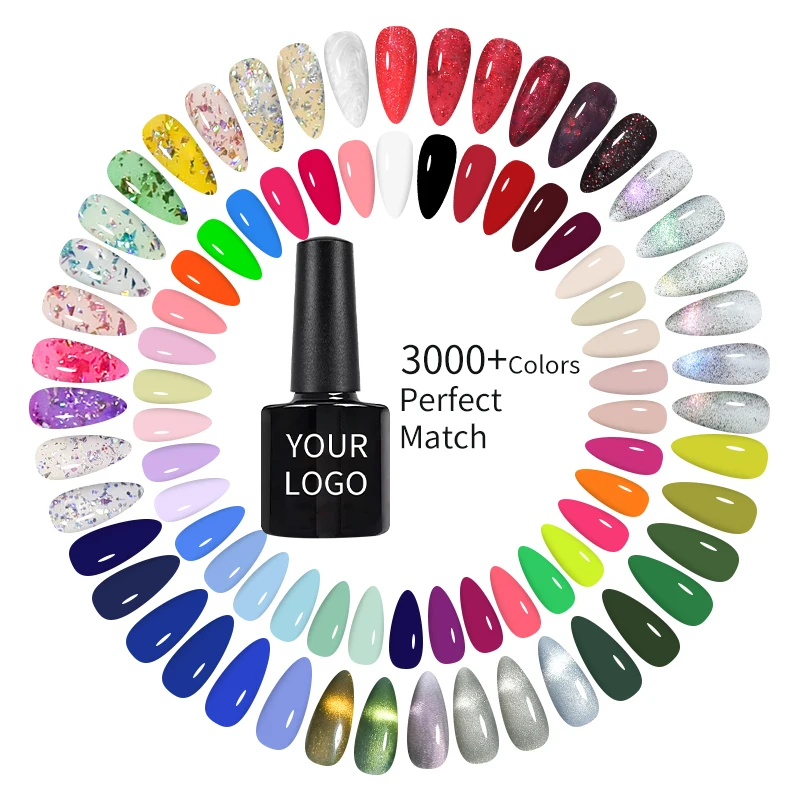 Manufactory New Design High Quality 12ml Colorful OEM UV Gel Nail Art Polish Set