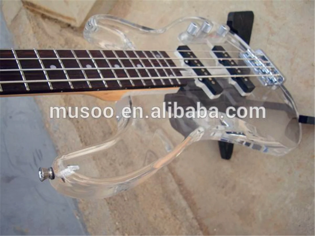 Musoo brand electric guitar Bass Guitar Traditional Strat-style body Locking Tuners(MB07)