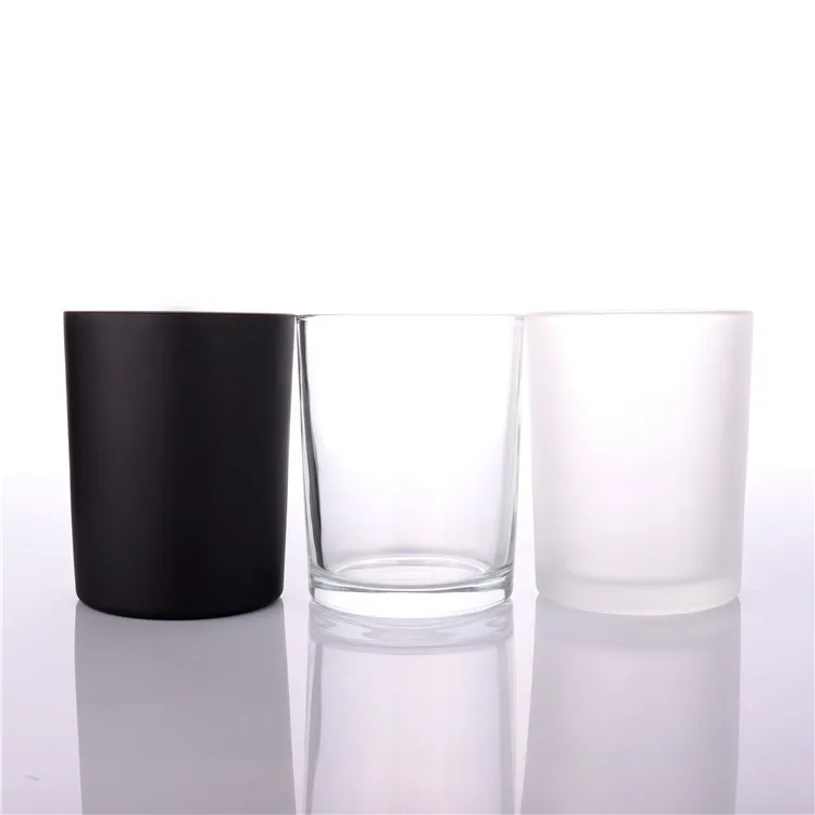 Роскошный круглый прозрачный контейнер BOYE для свечей большого размера, 16 унций, 17 унций, пустые стеклянные банки для изготовления свечей