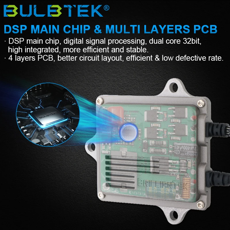 BULBTEK T3-S3 HID Ballast Factory Price hid ballast 35w 23000v super quality slim ballast hid kit
