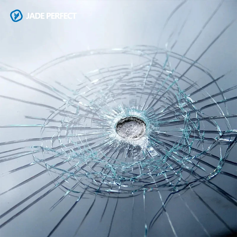 Decorated toughened laminated glass wall textured laminated glass for window