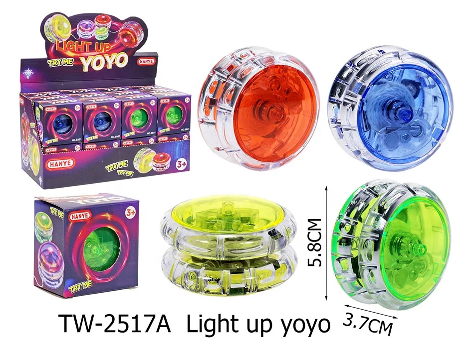 PLASTIC light up FUNNY   yoyo toys for kids