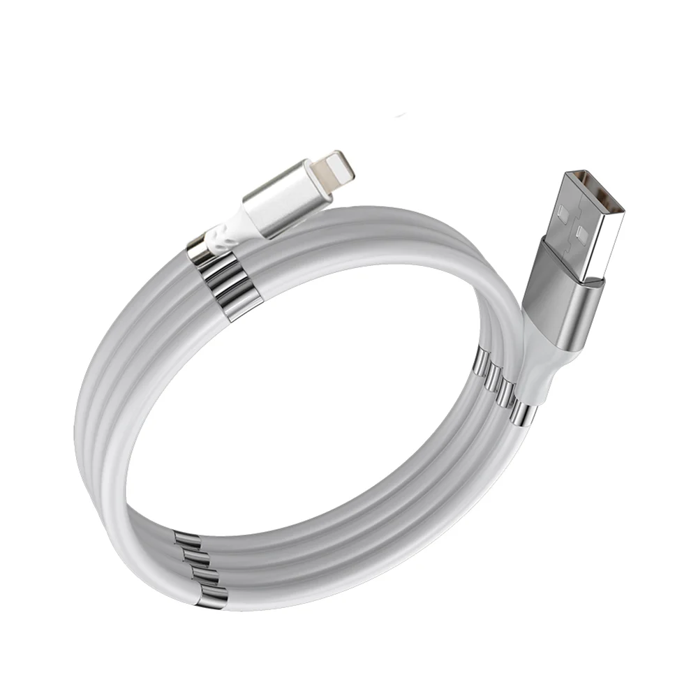 2021 new product upgrade magnetic absorption easy storage data line 3A fast charging data line