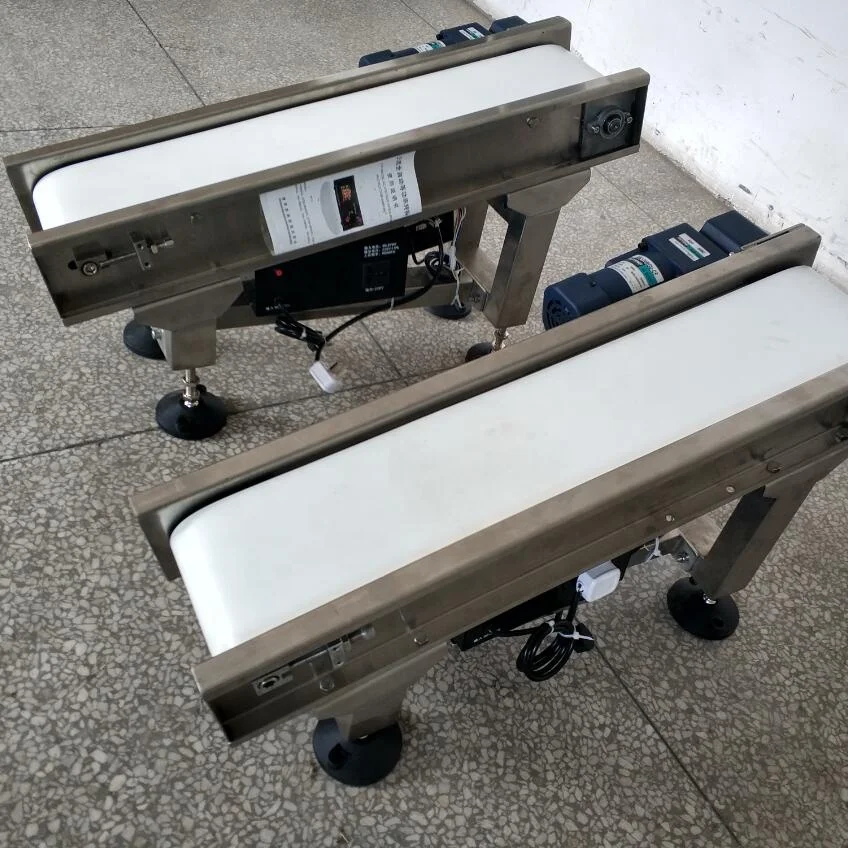 Food industry stainless steel conveyor belt with speed adjust