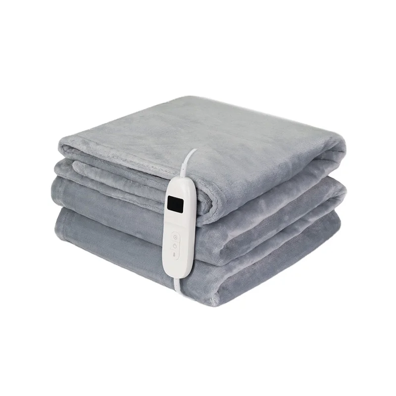 Luxury heated blanket for winter auto cutoff electric over blanket warm body use with CE