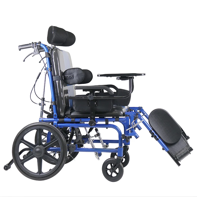 Multifunctional Adjustable Standing Wheelchair For Disabled Adjustable Reclining Aluminum Wheelchair