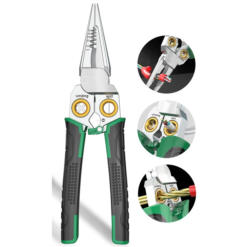 Laoa 8 in 1 Multi-functional power measurement Wire Stripper electrician pliers Electrical Wire Stripping Pliers
