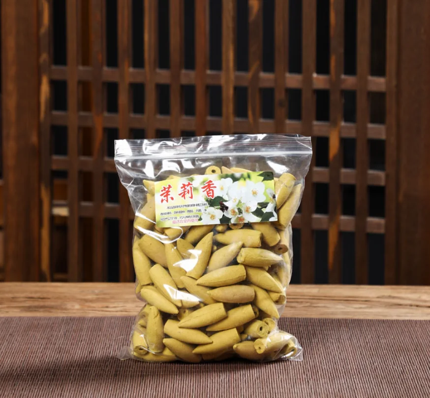 Large Size Wholesale Natural Back Flow Waterfall Scented Unscented Backflow Incense Cones Charcoal Incense Cone