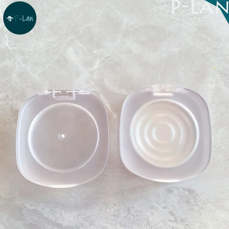 P-LAN Hot Sale 42mm Pan Frosted Empty Blush Face Powder Compact Case Custom Logo Press Powder Compact Case Packaging With Pan
