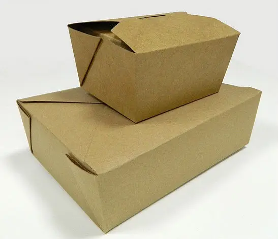 Disposable bamboo pulp paper kraft paper food container