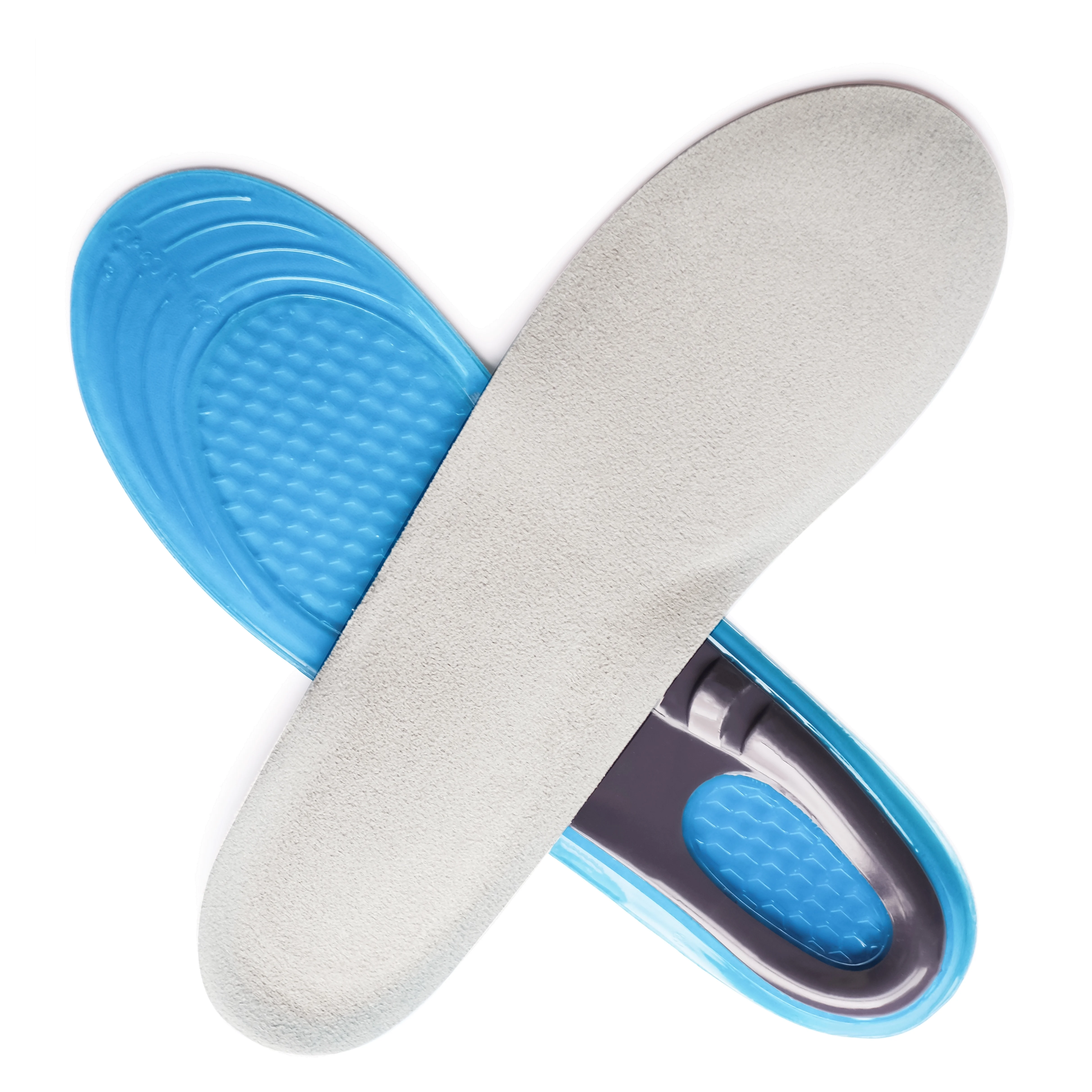 Casual Orthotic Gel Arch Sports Support Insoles Thickened TPE with Rebound Shock Absorption Plantar Fasciitis Comfort Insoles