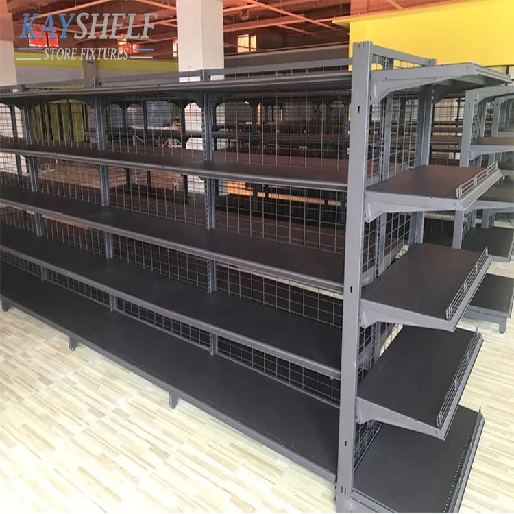 Металлическая сетчатая задняя панель для супермаркета полка