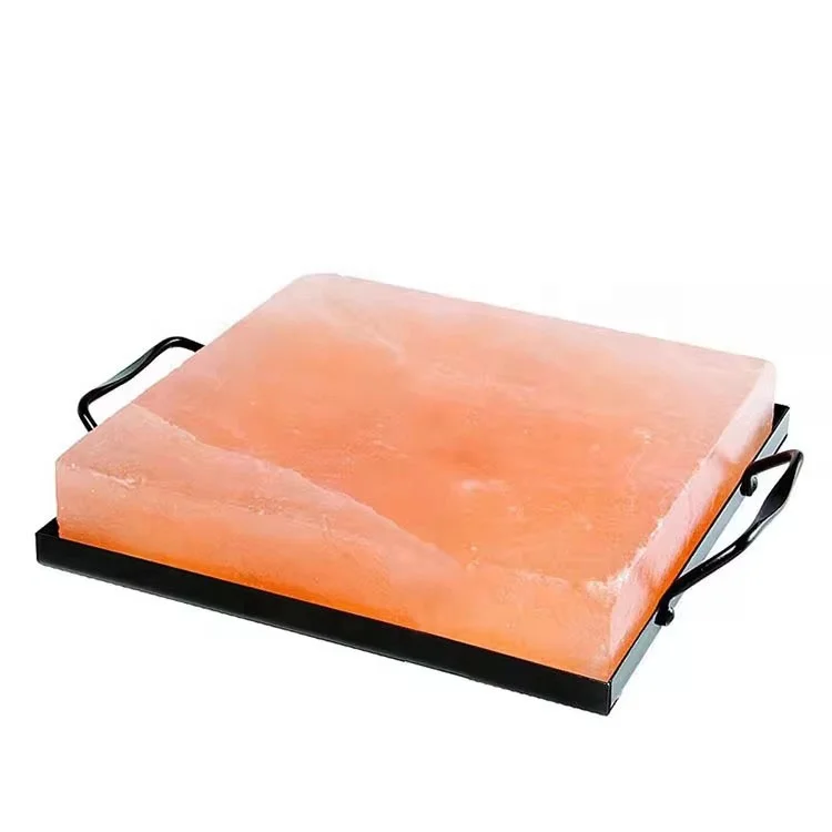 100% pure high quality Himalayan salt Block with tray for cooking and grilling 30*20*5cm salt brick
