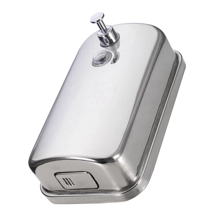 500ml 800ml 1000ml  304 Stainless Steel Wall Mounted Hand Press Soap Dispenser