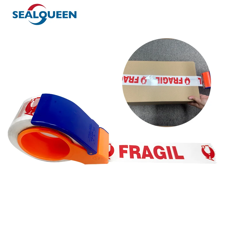 Custom Printed White Red PVC PE Film Warning Tape Acrylic Adhesive Self-Adhesive Barricade Caution Safety Roll Carton Sealing